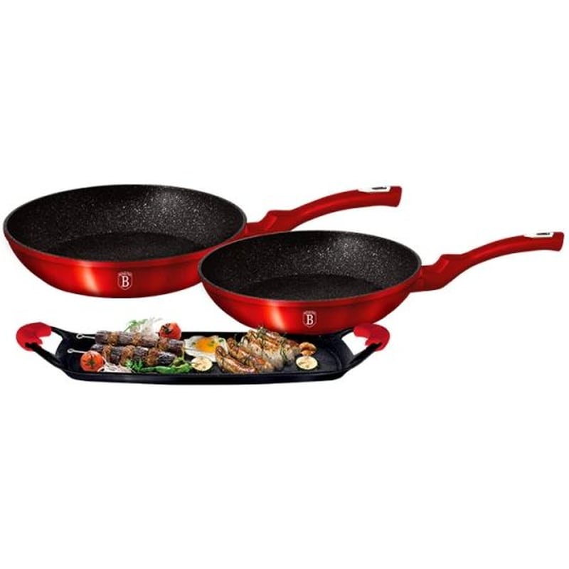 Σετ Μαγειρικά Σκεύη BERLINGER HAUS BH-1668 3 τμχ Κόκκινο BERLINGER HAUS