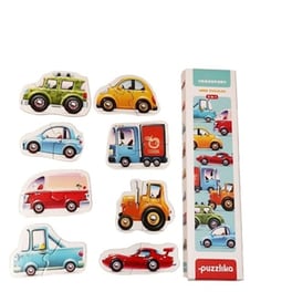 Παιδικό Σετ Παζλ Cubika Τα Οδικά Μέσα Μεταφοράς (2/2/2/2/2/2/2/2 Κομμάτια)