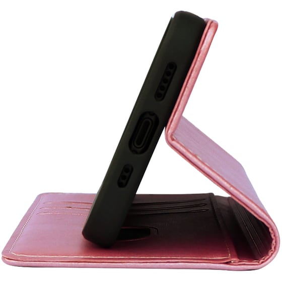 Θήκη Samsung Galaxy A14 - Vintage Magnet Book - Ροζ Χρυσό image 3