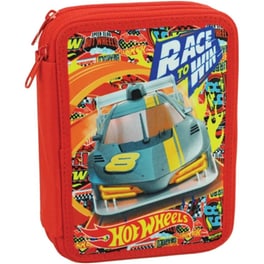 Κασετίνα Διπλή Γεμάτη GIM Hot Wheels - Race To Win