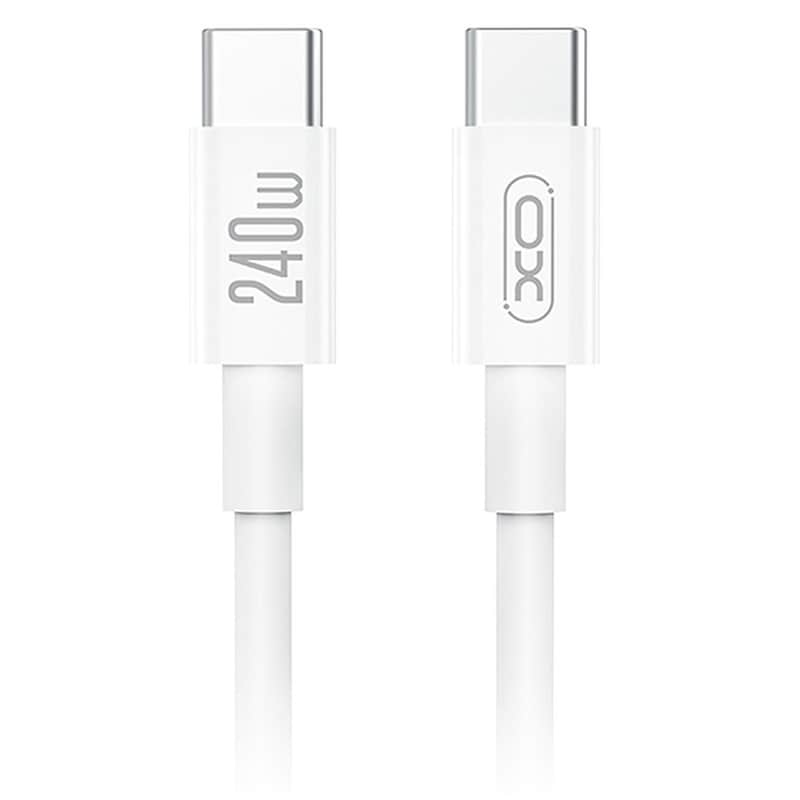 Καλώδιο XO NB-Q298 USB-C Male σε USB-C Male 1m - Λευκό