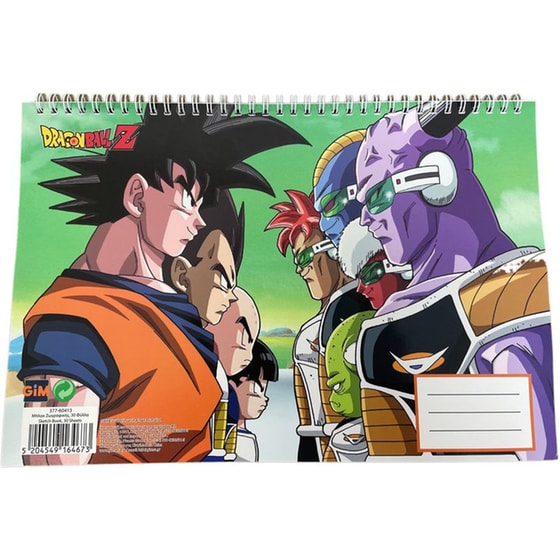 Μπλοκ Ζωγραφικής Gim Α4 Σπιράλ Dragon Ball 30 Φύλλων image 0