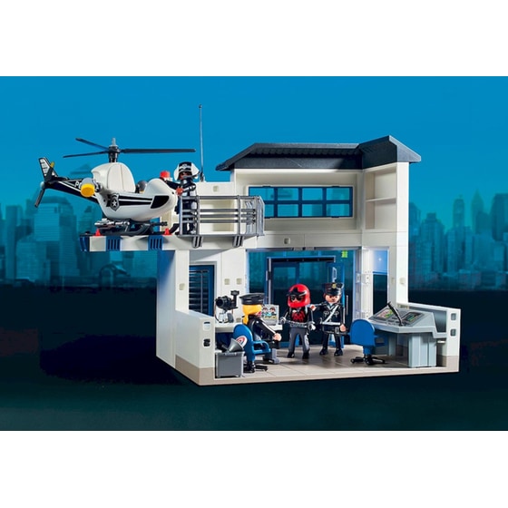 PLAYMOBIL® Action Heroes Αστυνομικό τμήμα με περιπολικό και ελικόπτερο (71602) image 2