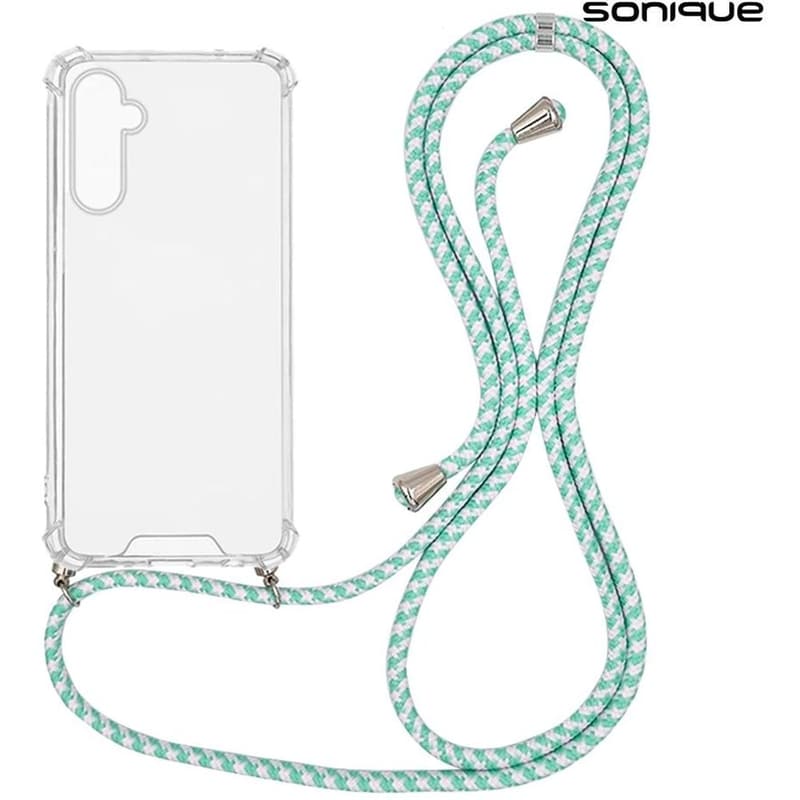 Θήκη Samsung Galaxy A16/Galaxy A16 5G - Sonique Armor Clear με Κορδόνι - Rainbow Βεραμάν