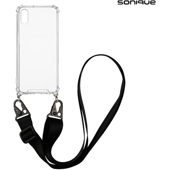 Θήκη Apple iPhone X / iPhone XS - Sonique με Strap Armor Clear - Μαύρο image 0