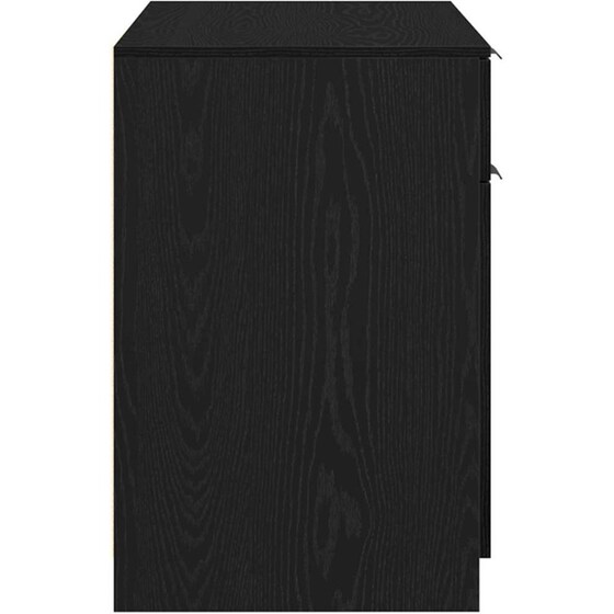 Γραφείο VidaXL από Επεξεργασμένο Ξύλο 100x50x75 cm - Μαύρη Οξιά image 4