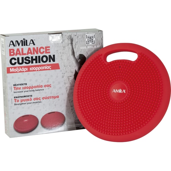 Δίσκος Ισορροπίας Amila Air Cushion 95882 33 cm - Κόκκινο image 4