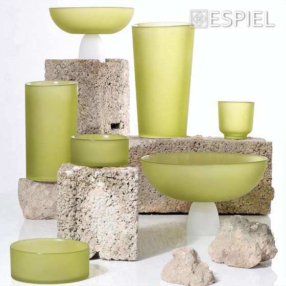 Κηροπήγιο για ρεσώ Espiel Caprice Lime Γυάλινο 9.5x9 cm - Πράσινο image 1