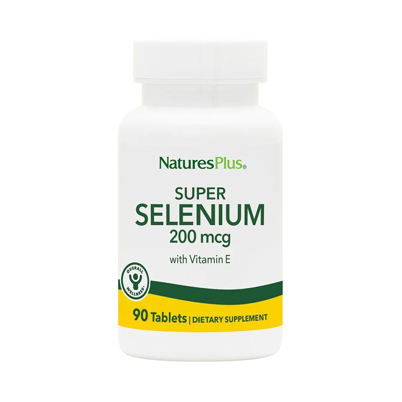 Μέταλλα Natures Plus Super Selenium With Vitamin E 200mcg - 90 ταμπλέτες
