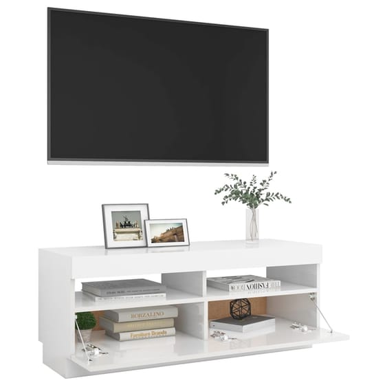 Έπιπλο Τηλεόρασης  VidaXL από Μοριοσανίδα 100x35x40 cm - Λευκό image 8