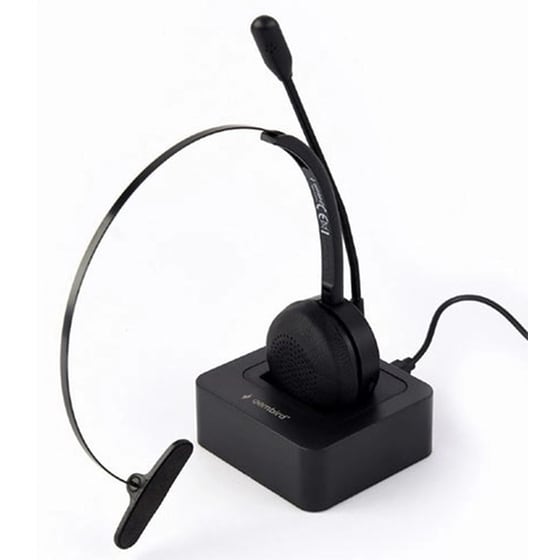 Gembird Call Center Mono Ενσύρματα Ακουστικά Κεφαλής Bluetooth - Μαύρα image 2