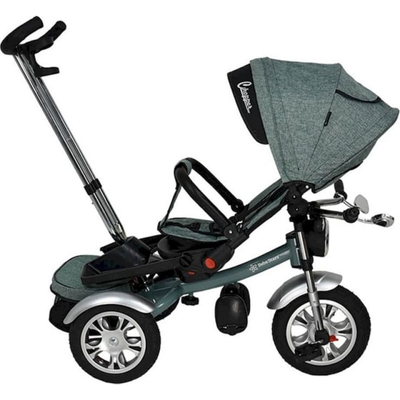 Παιδικό Τρίκυκλο Ποδήλατο Bebe Stars Chopper Ocean 6 σε 1 με Φωτάκι Νυκτός & Μουσική - Γκρι image 5