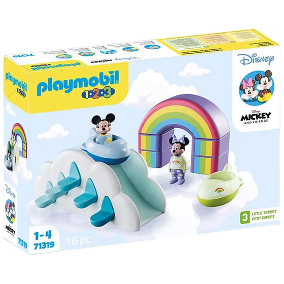 PLAYMOBIL® 1·2·3 Διασκέδαση Στα Σύννεφα με Τον Μίκυ και Τη Μίννι Μάους (71319) image 0