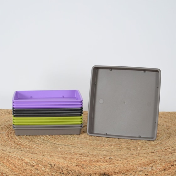 Πιάτο Γλάστρας Viomes Linea 592 16 Πλαστικό 25x25x3cm - Μωβ image 1