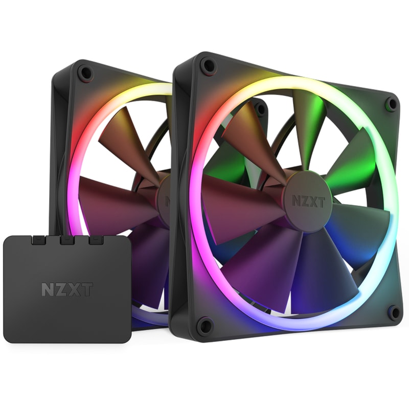 Case Fan NZXT F140 RGB - Μαύρο
