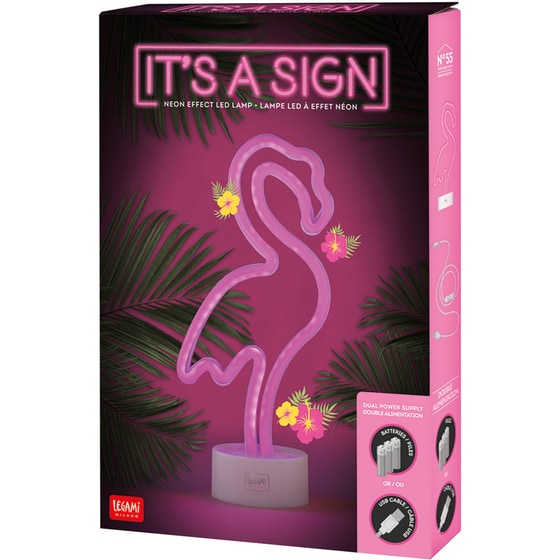 Φωτιστικό Legami It's A Sign Neon Effect Led Flamingo - Ροζ image 4