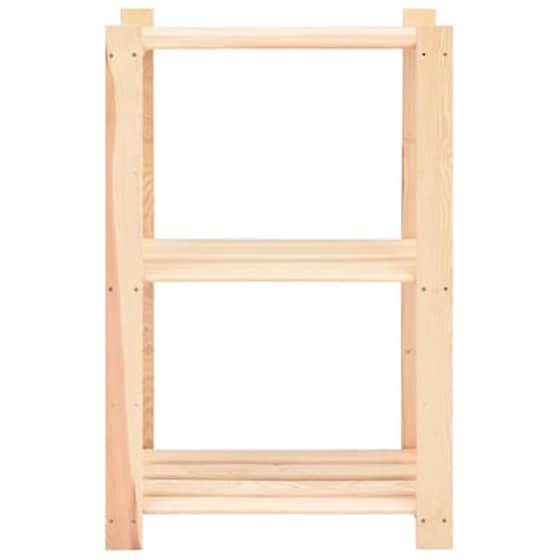 Vidaxl Ραφιέρα 3 Επιπέδων 150 Κ. 60x38x90 Εκ. Από Μασίφ Ξύλο Πεύκου image 3