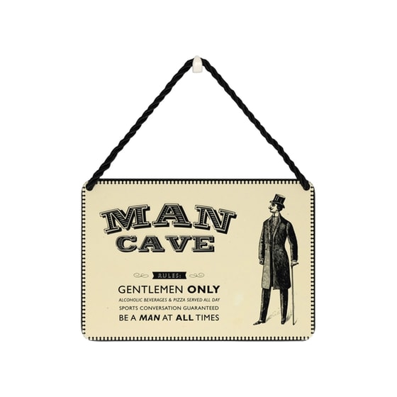 Κρεμαστή Μεταλλική Πινακίδα - Man Cave image 0