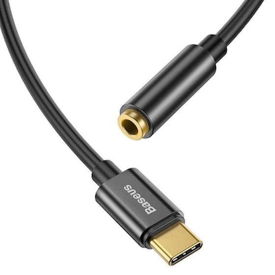 Αντάπτορας Baseus USB-C male σε 3.5mm female Μαύρο image 4