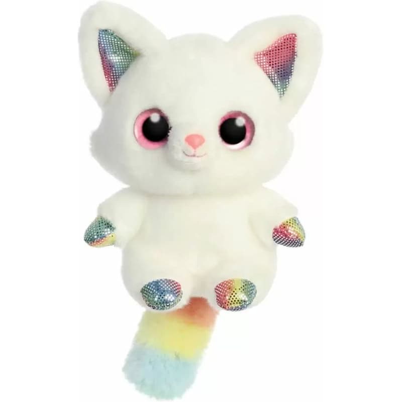 AURORA Λούτρινο AURORA YooHoo Rainbow Λευκή Αλεπού (13cm)
