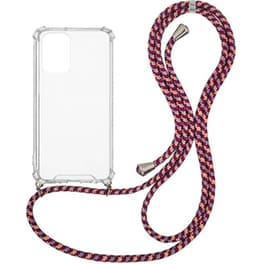 Θήκη Xiaomi Poco F3/Mi 11i - Sonique Armor Clear Με Κορδόνι  - Μπορντό