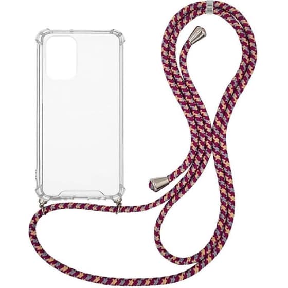 Θήκη Xiaomi Poco F3/Mi 11i - Sonique Armor Clear Με Κορδόνι  - Μπορντό image 0