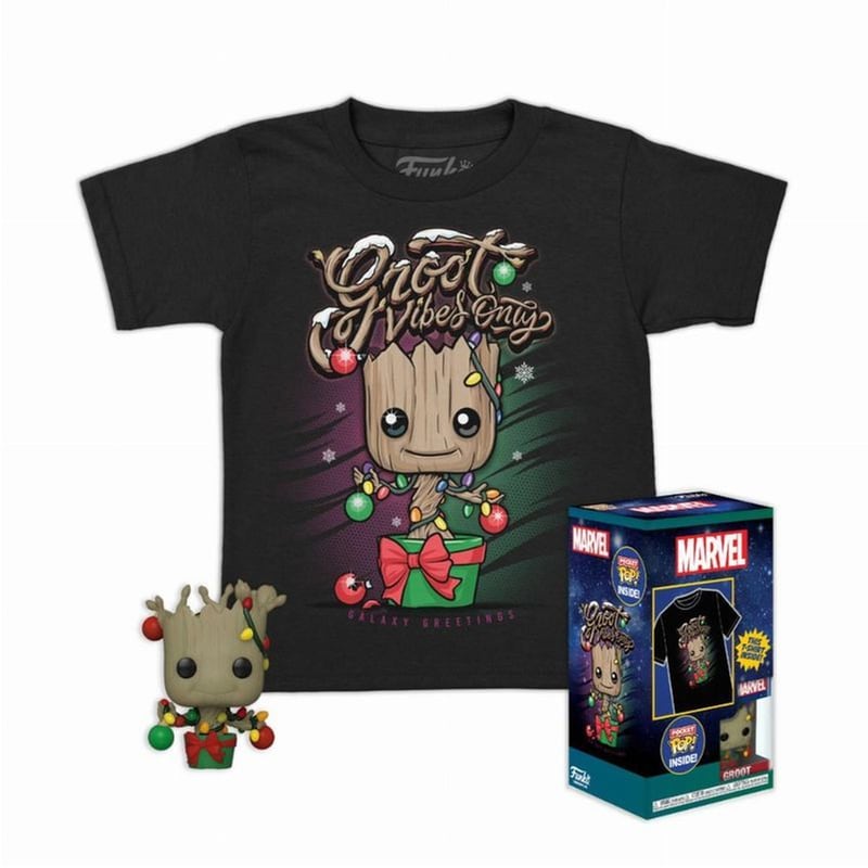 FUNKO Funko Pop! Box - Guardians Of The Galaxy - Holiday Groot Pocket Pop! Tee (m-kids)