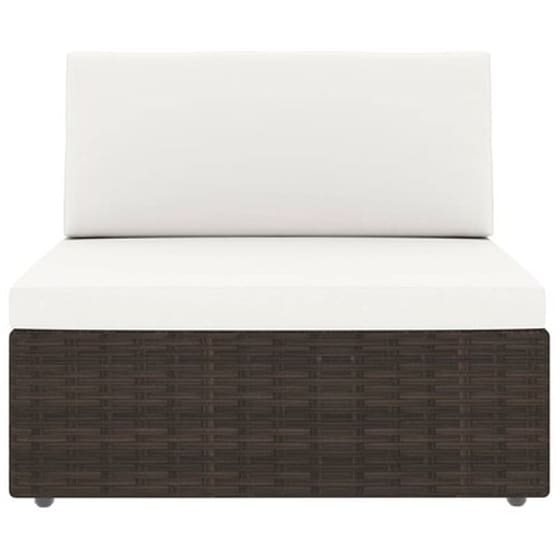 Vidaxl Σαλόνι Κήπου 9 Τεμαχίων Καφέ Από Συνθετικό Ρατάν Με Μαξιλάρια image 2