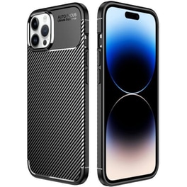 Θήκη Apple iPhone 14 Pro Max - Ancus AutoFocus Carbon Fiber - Black