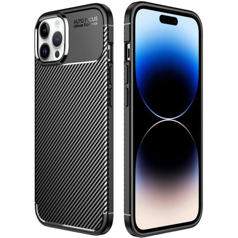 Θήκη Apple iPhone 14 Pro Max - Ancus AutoFocus Carbon Fiber - Black