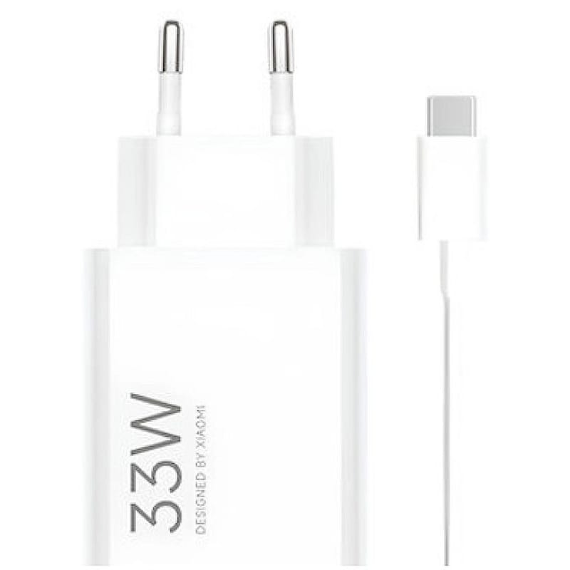 ΧΙΑΟΜΙ Σετ Φόρτισης Xiaomi Charger Combo Mi 33W με Καλώδιο Type-C - Λευκό