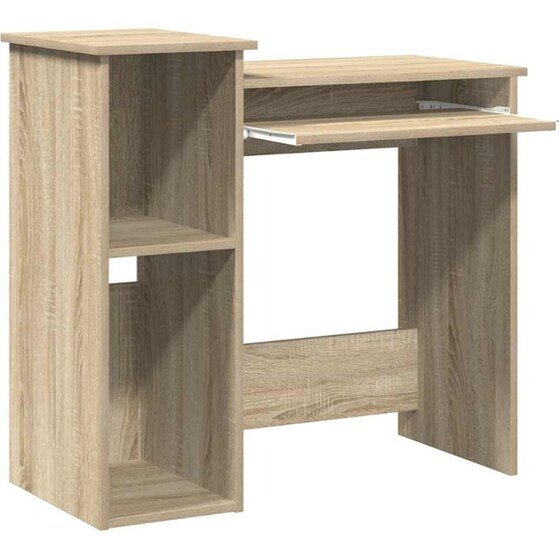Γραφείο VidaXL με Ράφια από Μοριοσανίδα 110x45x157 cm - Sonoma Δρυς image 3