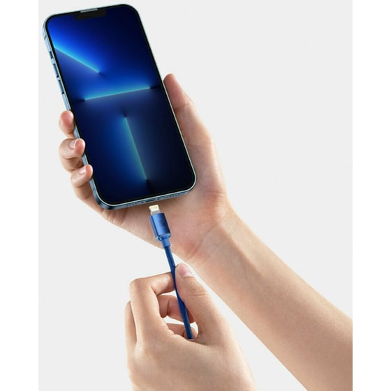 Καλώδιο δεδομένων Baseus Crystal Shine Series Usb-C to Lightning 20W 2m - Blue image 4