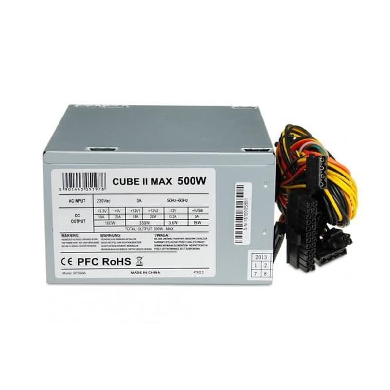 IBOX Ibox Cube Ii Power Supply Unit 500 W Atx Silver