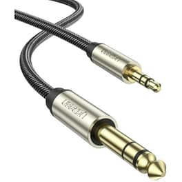 Ugreen Καλώδιο Ήχου TRS 6.3mm male - Jack 3.5mm male - 5m - Ασημί