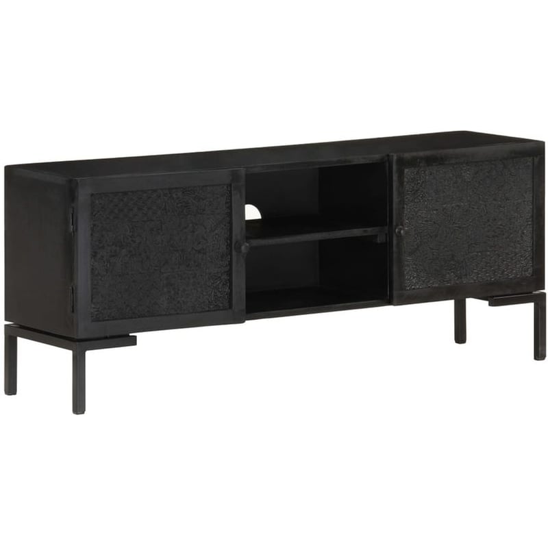 Έπιπλο Τηλεόρασης VidaXL από Ξύλο 115x30x46cm - Μαύρο