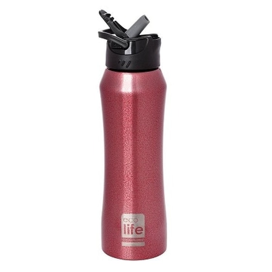 Ecolife Μεταλλικος Thermos Με Καλαμακι 550ml Μπορντό 33-bo-3021 -1812 image 0