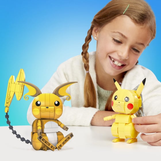 Mega Bloks Τουβλάκια Pokemon - Pikachu Evolution Trio (621 Κομμάτια) image 3