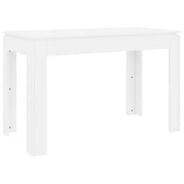 Τραπεζαρία Vidaxl Λευκή από Μοριοσανίδα 120x60x76 cm - Λευκή