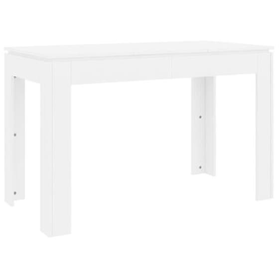 Τραπεζαρία Vidaxl Λευκή από Μοριοσανίδα 120x60x76 cm - Λευκή image 0
