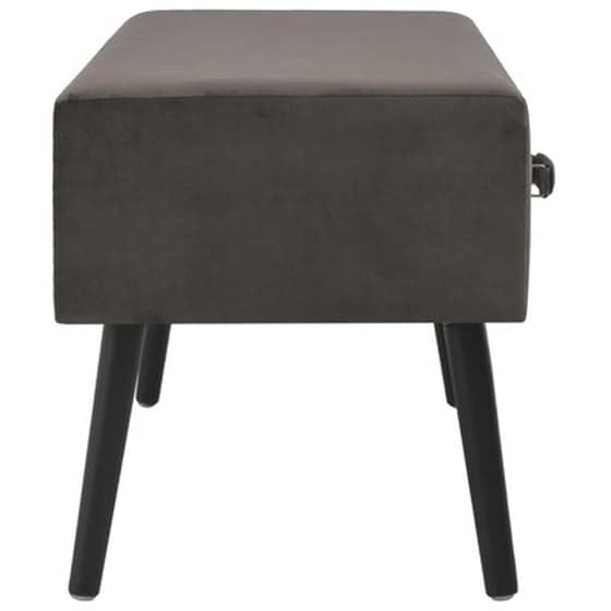 Τραπεζάκι Σαλονιού VidaXL από Βελούδο 80x40x46cm - Γκρι image 5