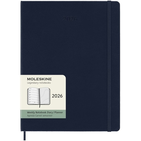 Ημερολόγιο Εβδομαδιαίο Moleskine 2026 12Μ ΧLarge Saphire Blue Hard image 0