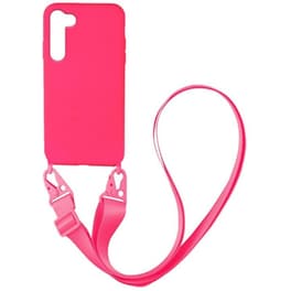 Θήκη Samsung Galaxy S23 - Sonique Carryhang Liquid Silicone Strap - Ροζ
