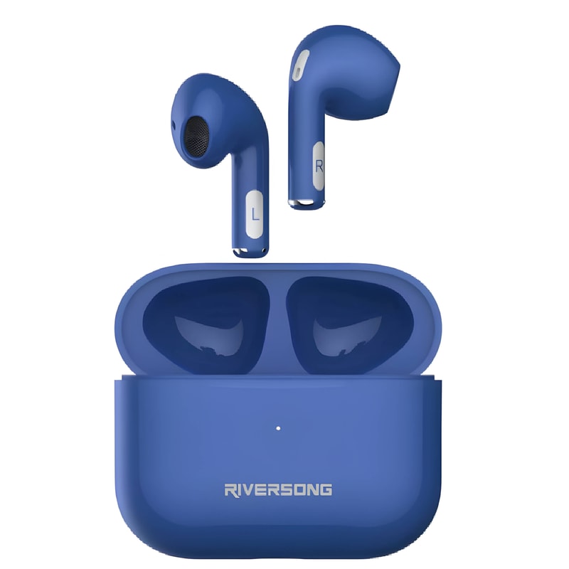 RIVERSONG Ακουστικά Bluetooth Riversong Air Mini Pro EA208BL - Μπλε