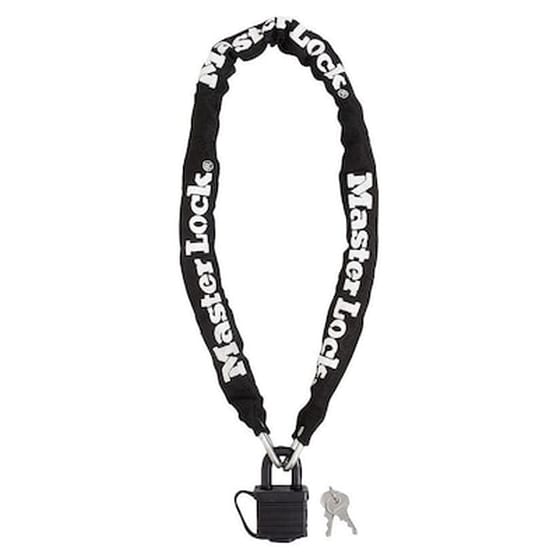 Masterlock Ατσάλινη Αλυσίδα Με Κλειδαριά 0.90m X 6mm Με 40mm Λουκέτο image 0