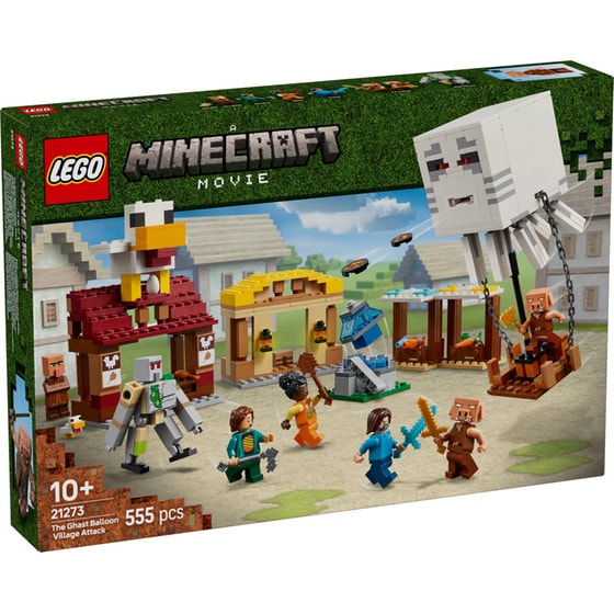 LEGO® Minecraft Movie The Ghast Balloon Village Attack (21273) image 0