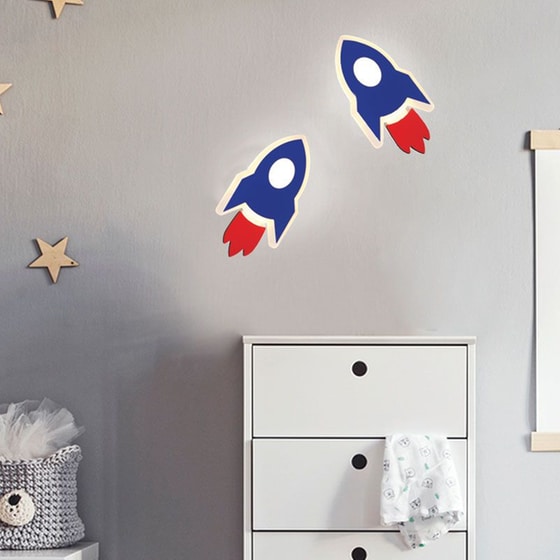 Παιδικό Φωτιστικό Τοίχου Led Aca Nasa ZM21005WBL - Μπλε image 2