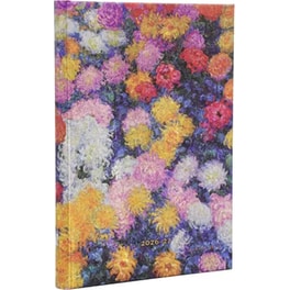 Ημερολόγιο Εβδομαδιαίο 2027 Paperblanks 18Μ Midi Hardcover Monet’s Chrysanthemums