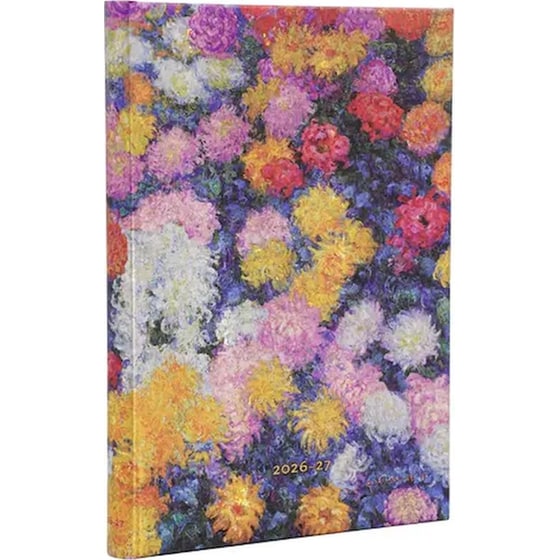 Ημερολόγιο Εβδομαδιαίο 2027 Paperblanks 18Μ Midi Hardcover Monet’s Chrysanthemums image 0