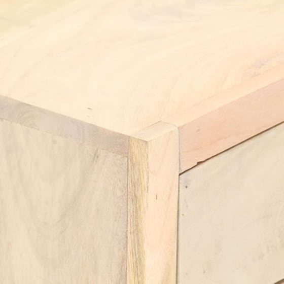 Vidaxl Κομοδίνο Χρυσό 40 X 30 X 50 Εκ. Από Μασίφ Ξύλο Μάνγκο image 2